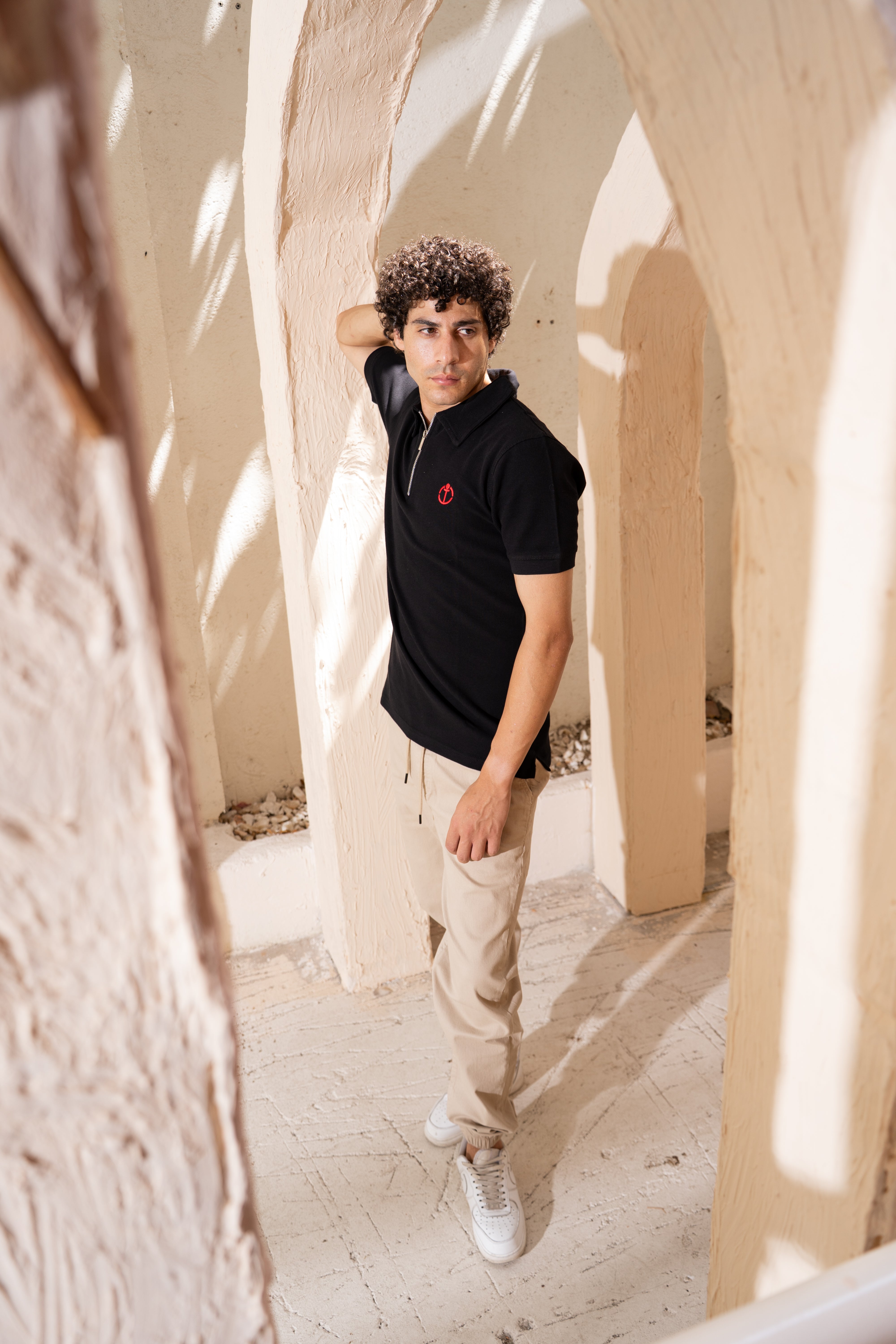 Beige Gabardine Pants