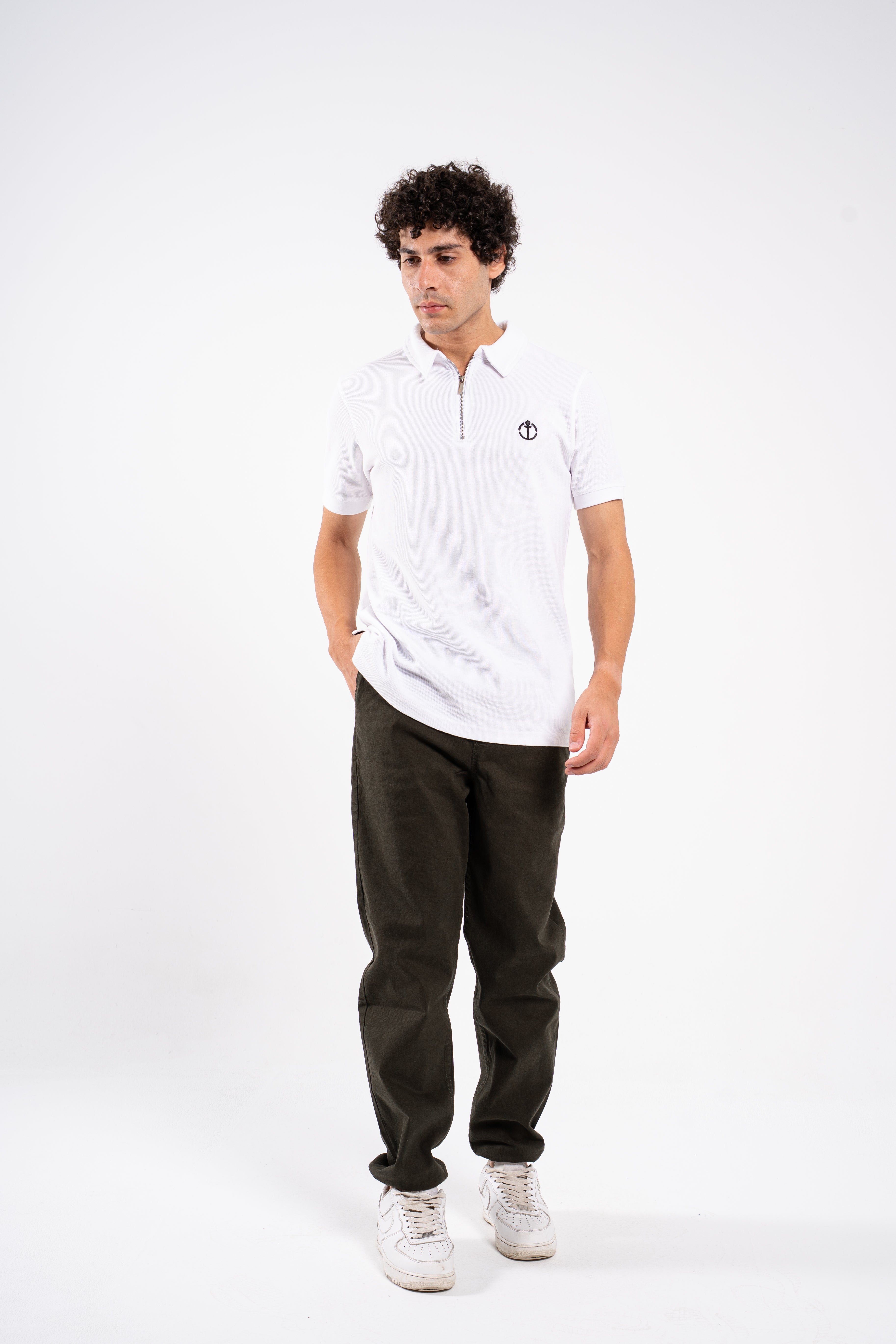 Dark Olive Gabardine Pants