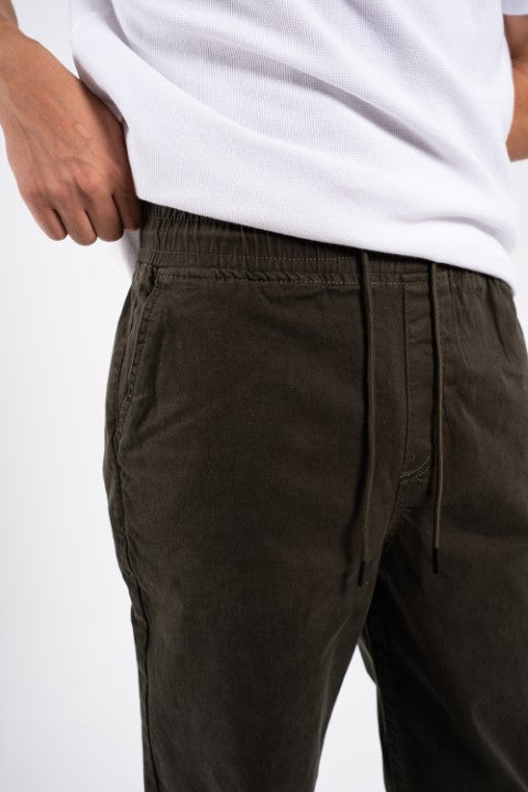 Dark Olive Gabardine Pants