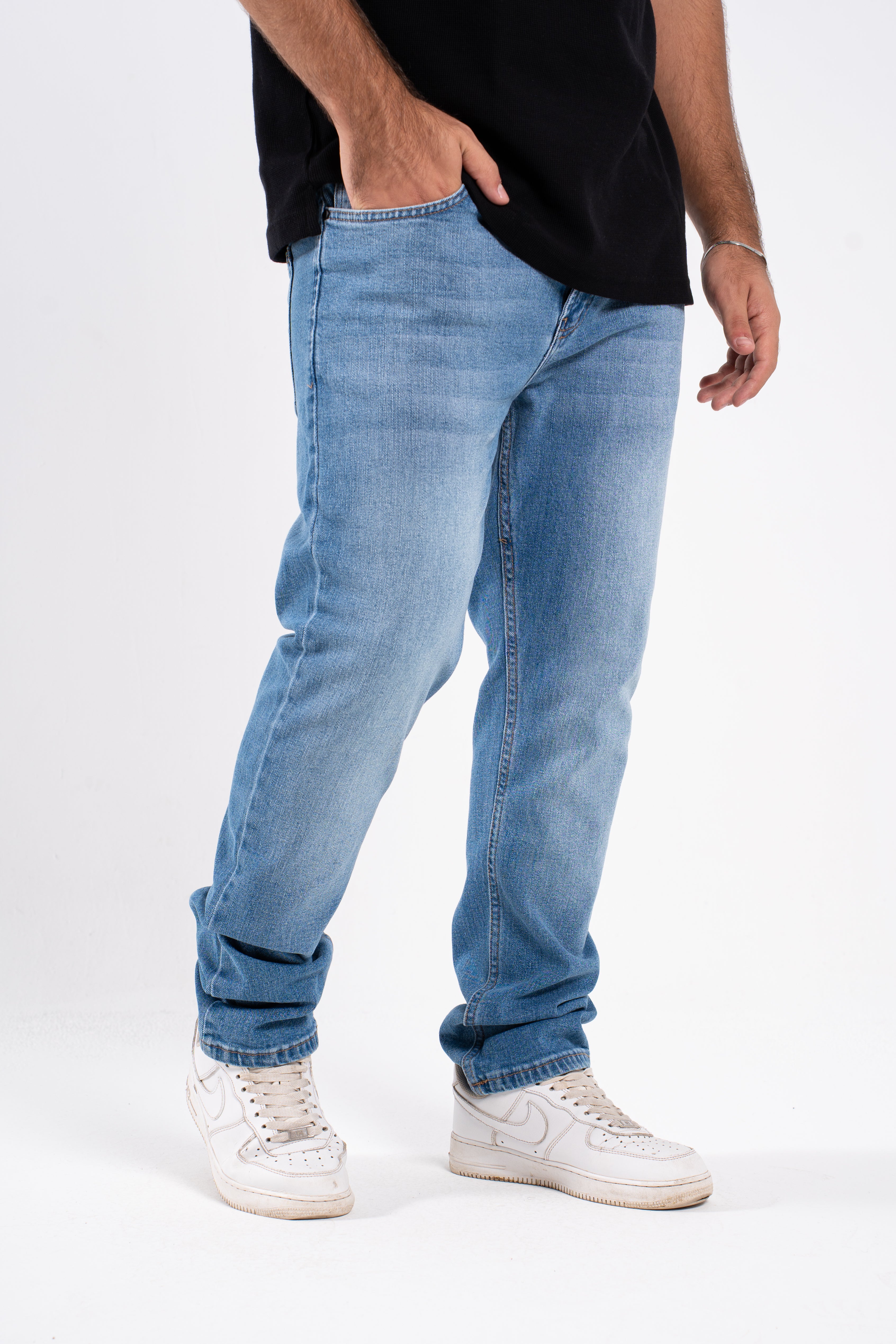 Light Blue Street Fit Pants