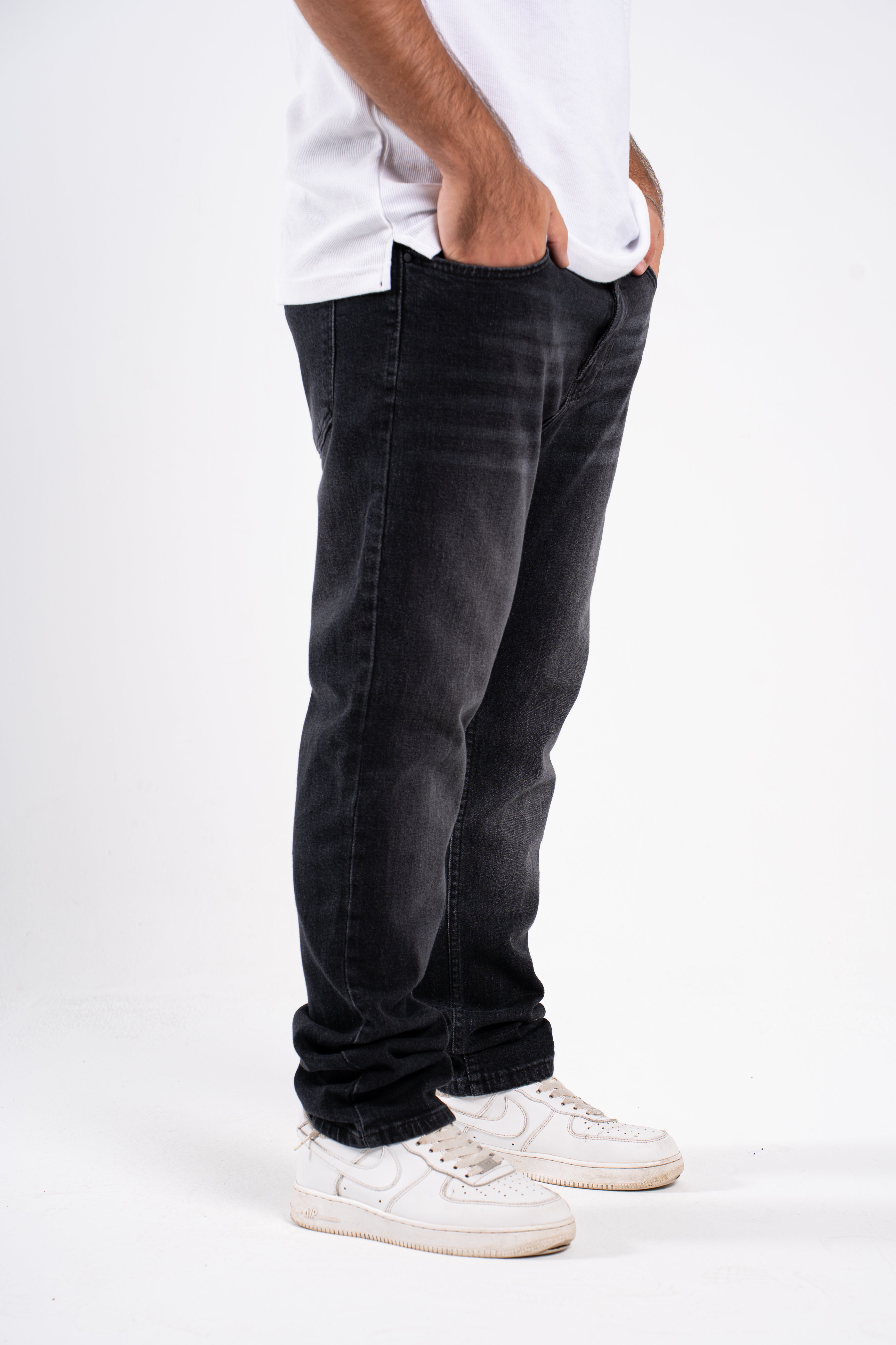 Grey Jeans Street Fit Pants