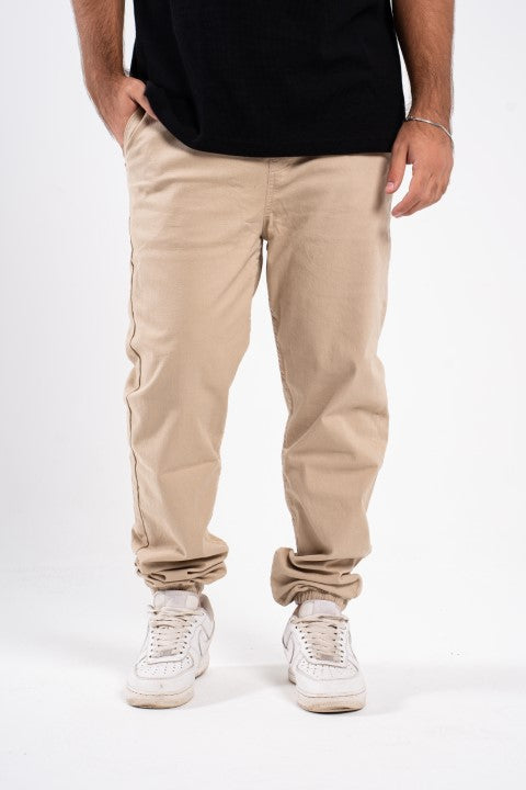 Beige Gabardine Pants
