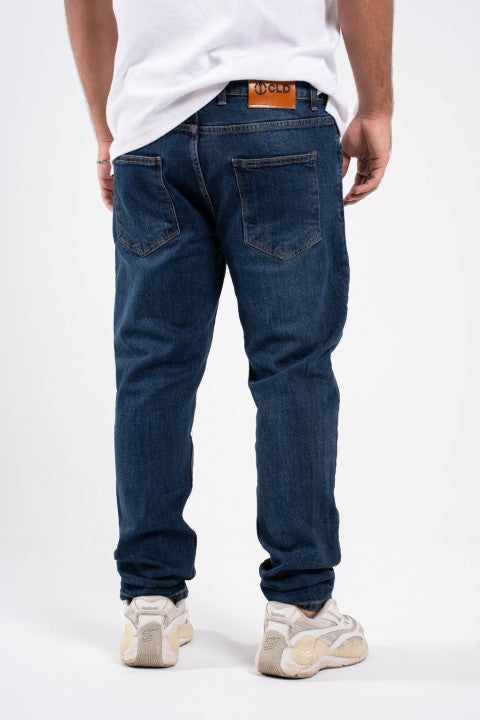 Dark Blue Jeans Street Fit Pants